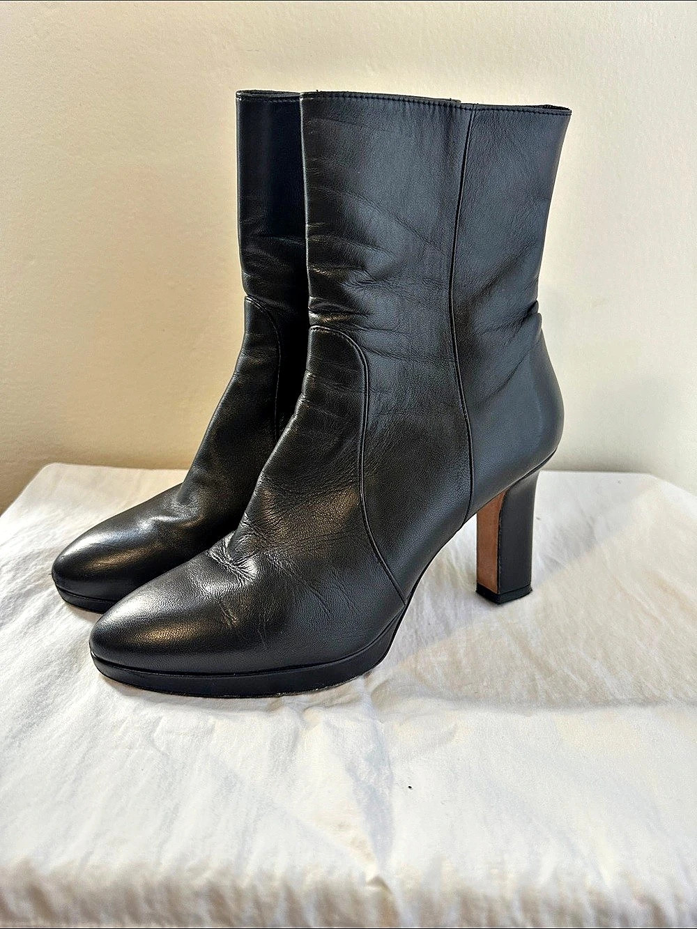 Stuart Weitzman Black Heeled Boots US 9 M